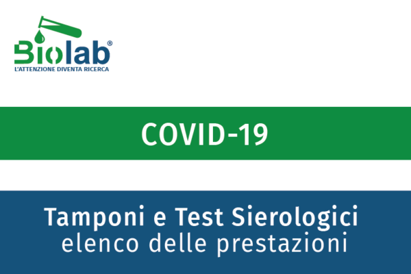 Tampone e test sierologici COVID-19